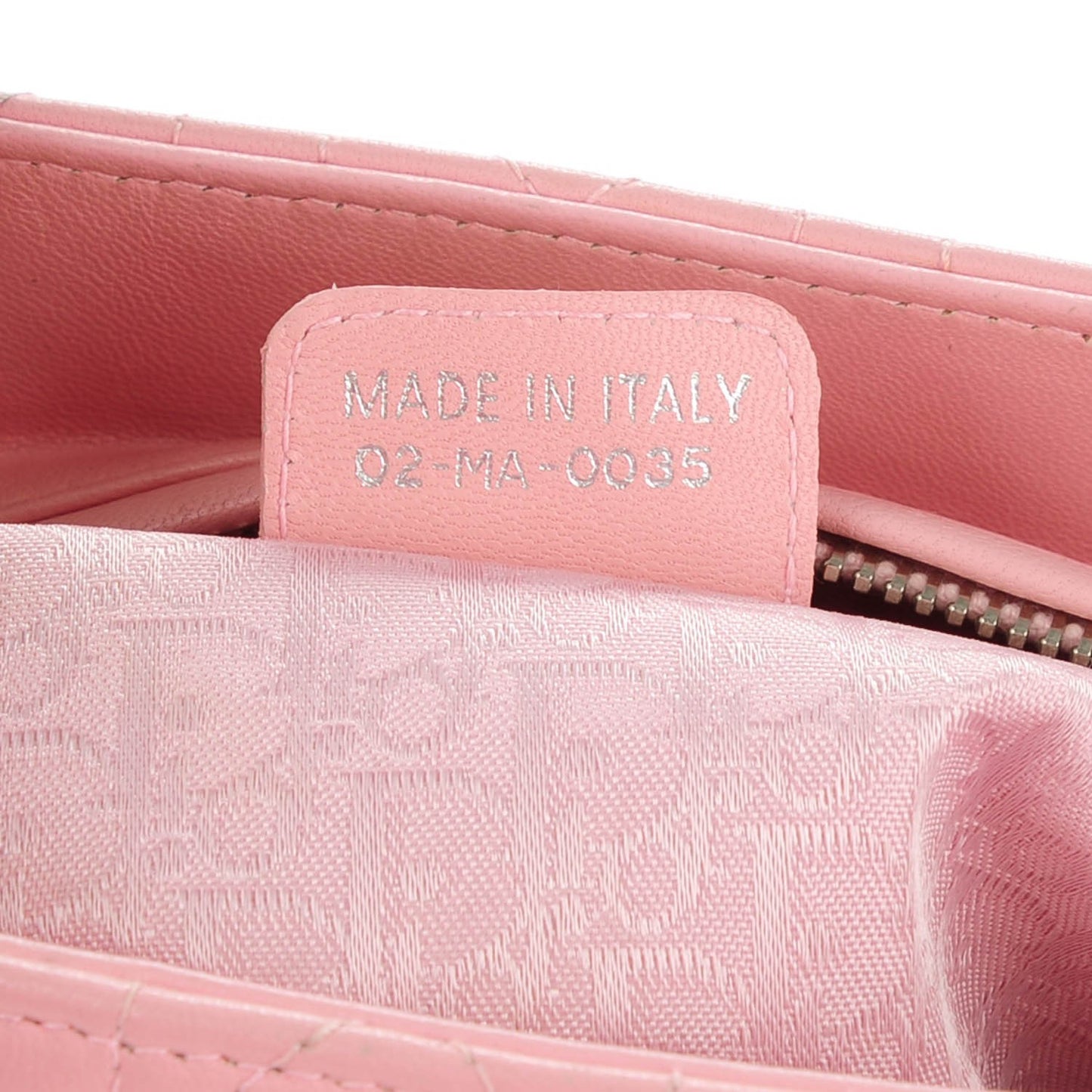 Lambskin Cannage Medium Lady Dior Pink
