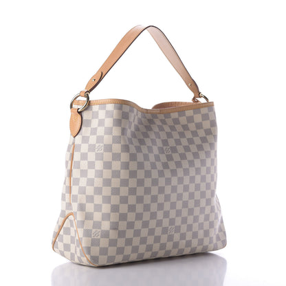 Louis Vuitton Damier Azur Delightful MM Rose Ballerine 3 of 10