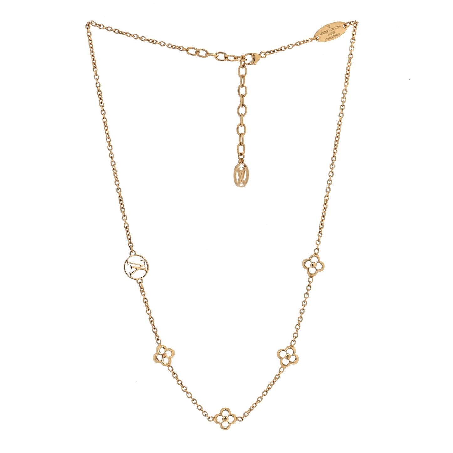 Metal Flowerful Choker Necklace Gold