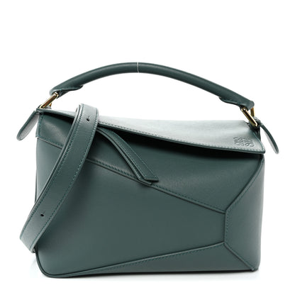 Loewe Calfskin Small Puzzle Edge Bag Bottle Green 1 of 10