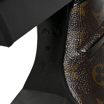 Louis Vuitton Patent Calfskin Monogram Star Trail Ankle Boots 39 Black 7 of 8