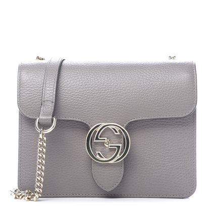 Gucci Dollar Calfskin Small Interlocking G Shoulder Bag Loess 1 of 9