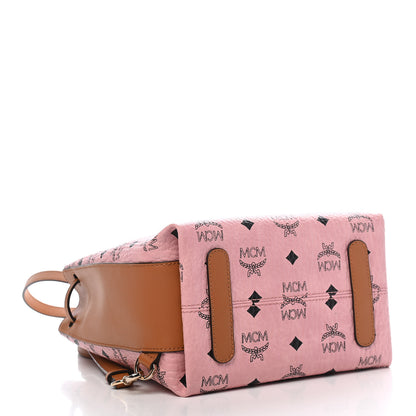 MCM Visetos Small Essential Backpack Soft Pink 3 of 8