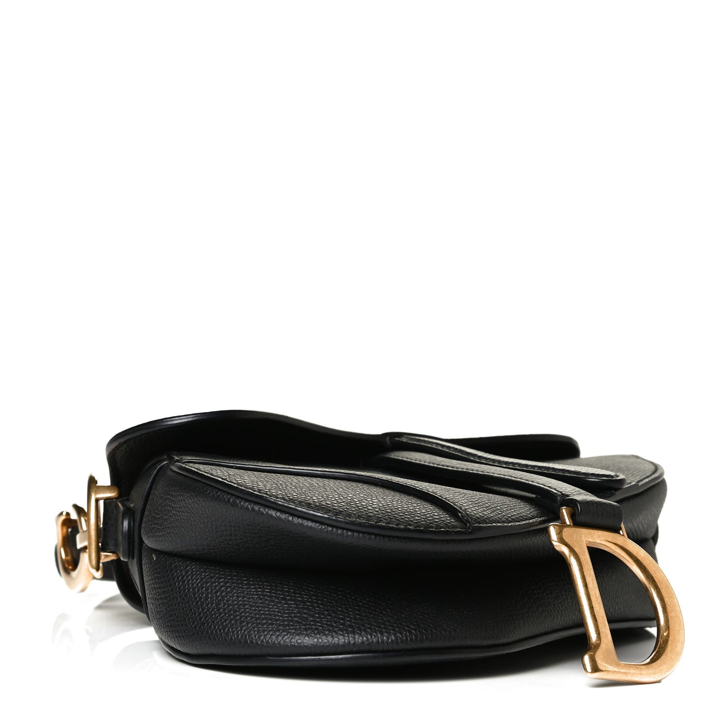 Christian Dior Grained Calfskin Mini Saddle Bag Black 7 of 15