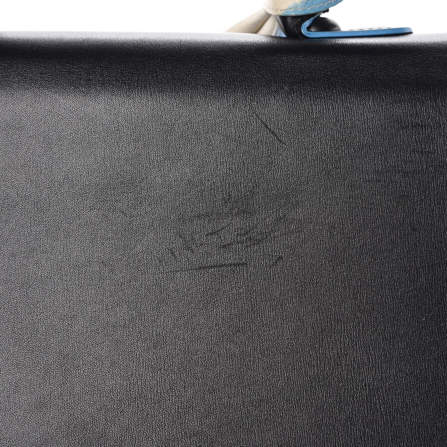 Box Calfskin Ribbons Dans Les Nuages MM Brillant Satchel Black