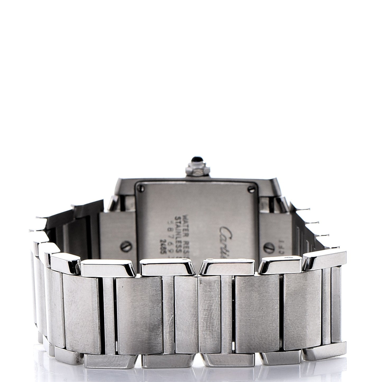 Stainless Steel 25mm Tank Francaise Quartz Watch