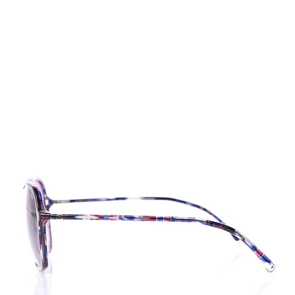 Chanel Acrylic CC Sunglasses 5344 Purple Multicolor 3 of 7