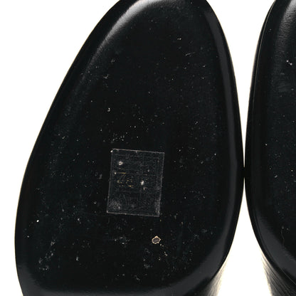 Saint Laurent Calfskin Loulou 70 Uniform Ankle Boots 41.5 Black 7 of 10