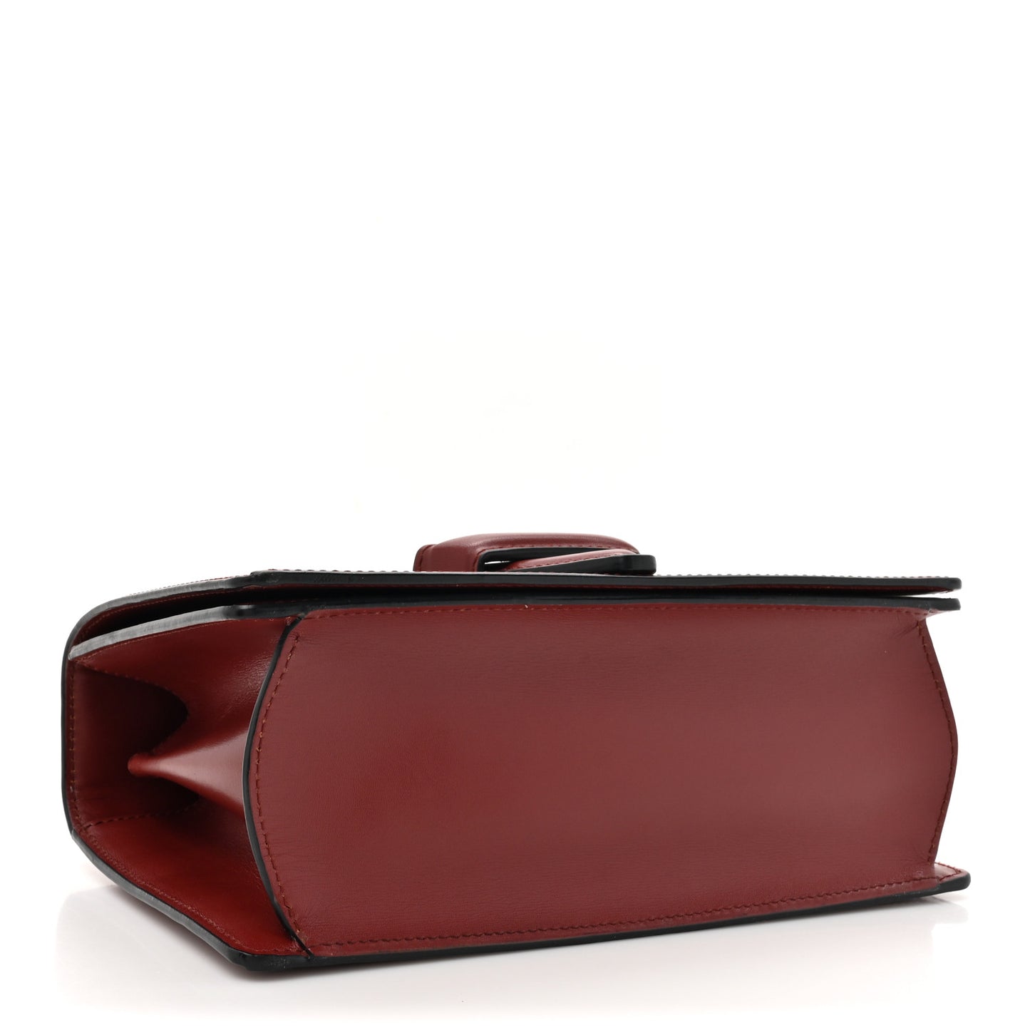 Calfskin Medium Barcelona Shoulder Bag Brick Red