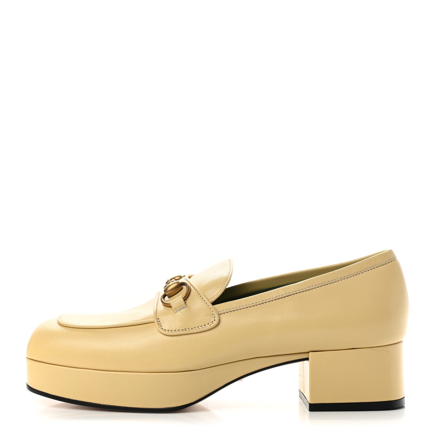 Gucci Goatskin Houdan Platform Loafers 40 Burro 1 of 9