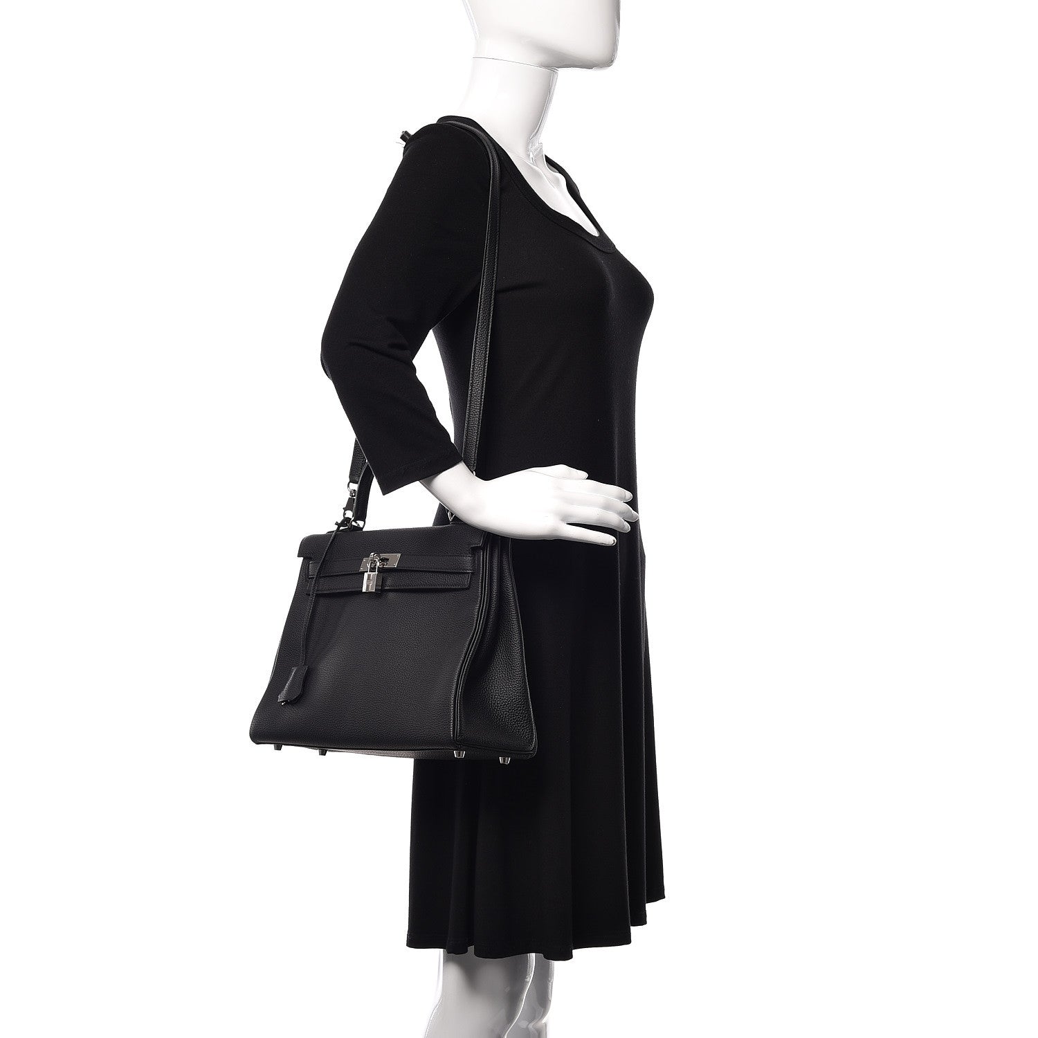 Hermes Togo Kelly Retourne 32 Black 2 of 41