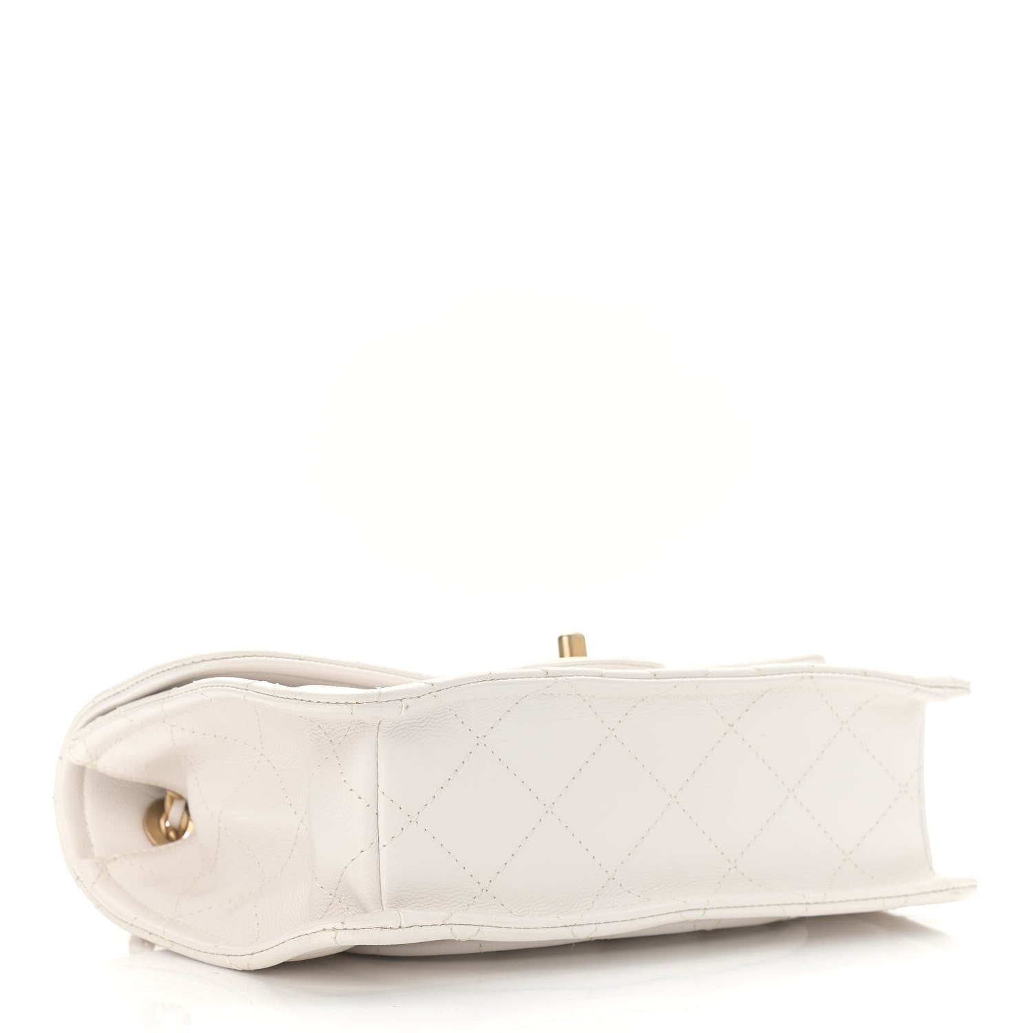 Chanel Caviar Quilted Medium Sweet Classic Flap White 4 of 10