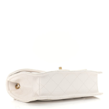 Chanel Caviar Quilted Medium Sweet Classic Flap White 4 of 10