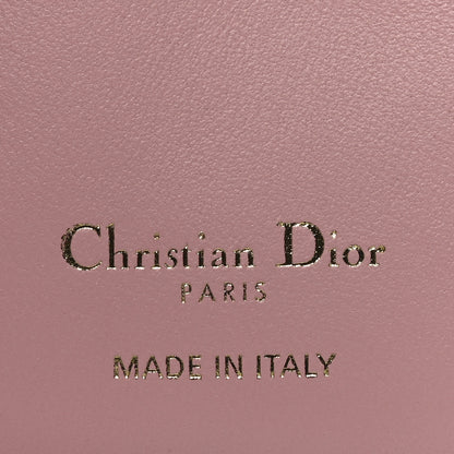Christian Dior Grained Calfskin Supple Cannage Caro Dahlia Wallet Powder Pink 6 of 6