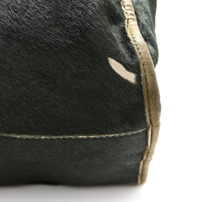 Balenciaga Agneau Pony Hair Classic Silver Hardware City Olive 16 of 19
