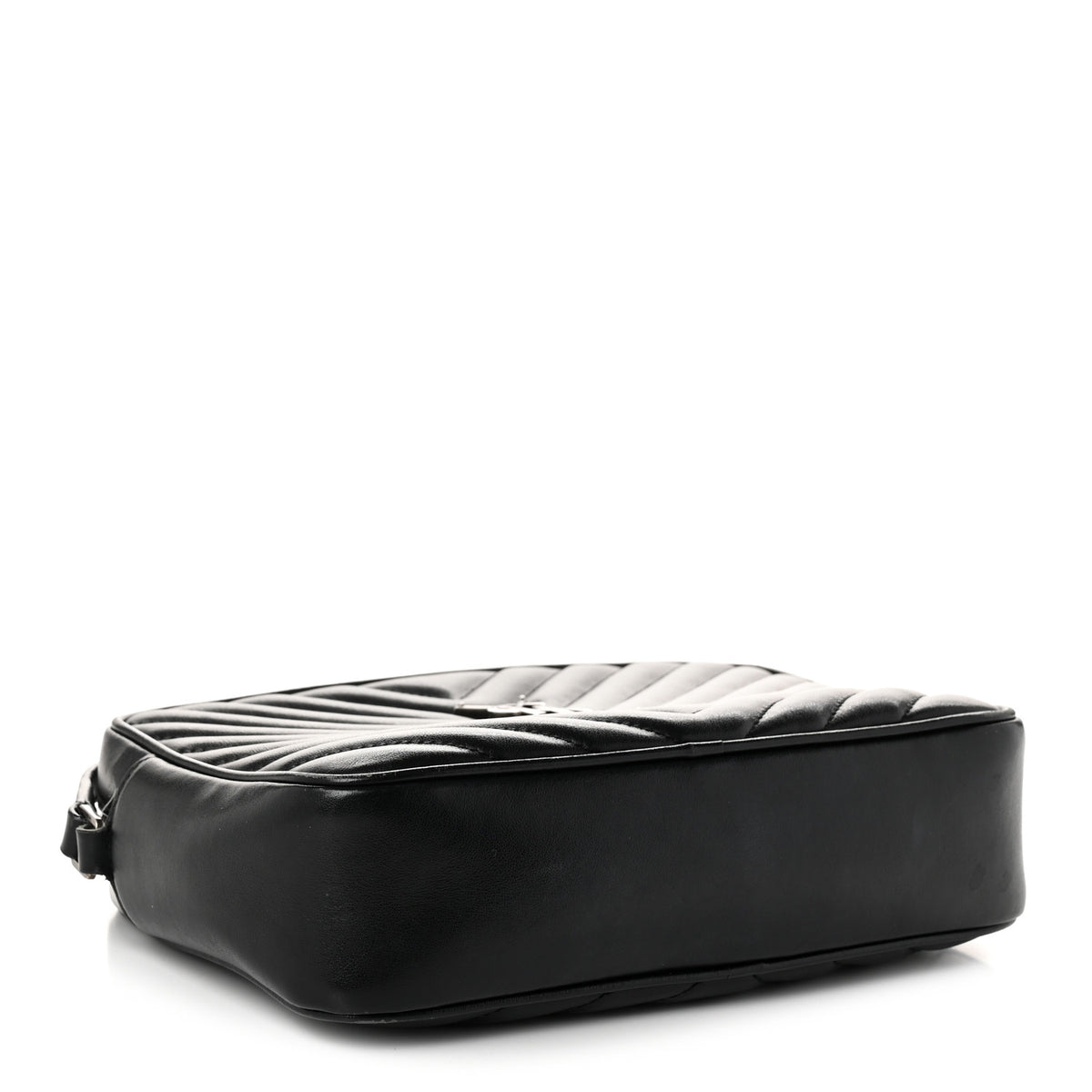 Saint Laurent Calfskin Matelasse Monogram Lou Camera Bag Black 4 of 13