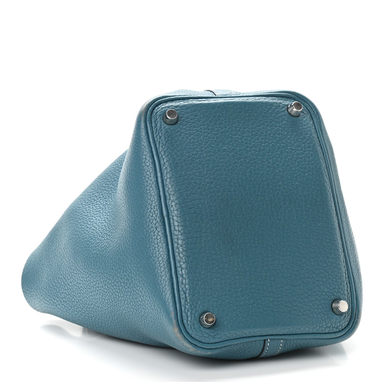 Hermes Taurillon Clemence Picotin Lock 18 PM Blue Jean 3 of 12