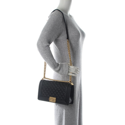 Chanel Caviar Quilted Medium Boy Flap Black 2 of 7