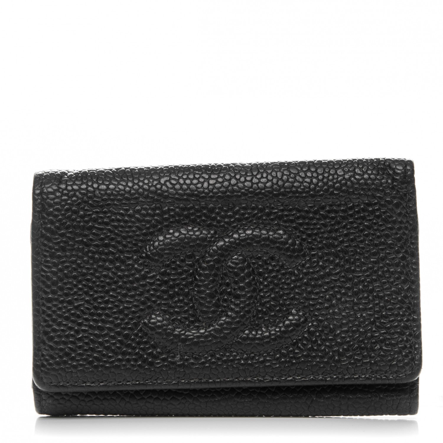 Chanel Caviar Timeless CC 6 Key Holder Case Black 1 of 8