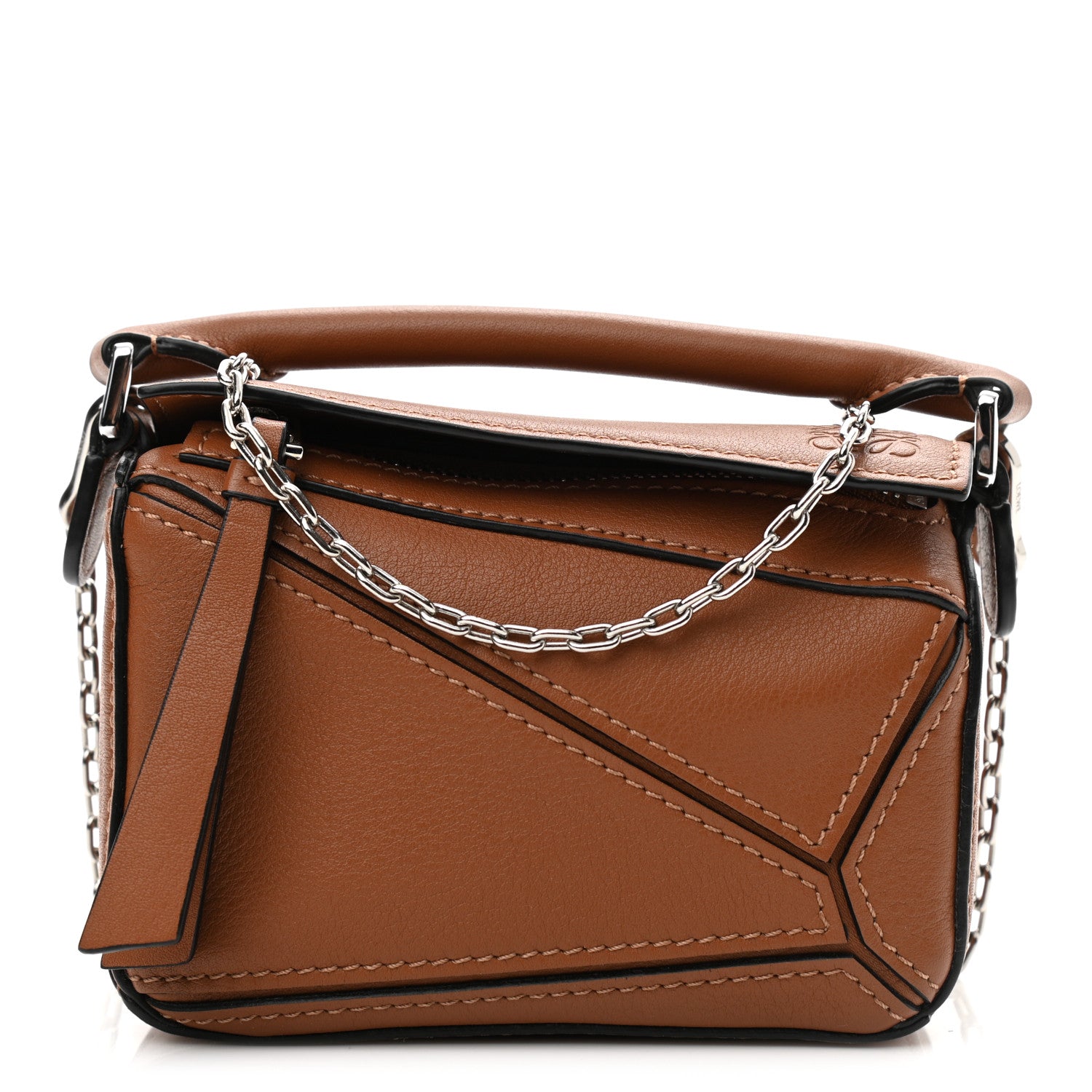 Loewe Calfskin Nano Puzzle Bag Tan 1 of 10