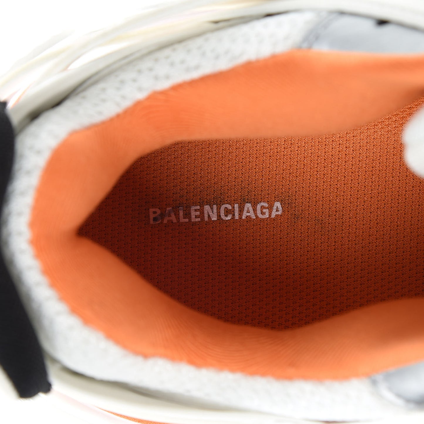 Mesh Nylon Mens Track Sneakers 45 White Orange