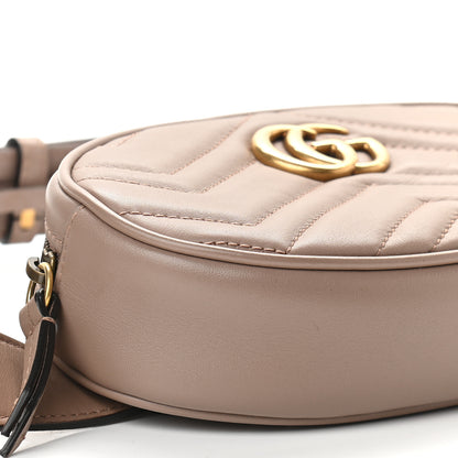Gucci Calfskin Matelasse GG Marmont Belt Bag 95 38 Porcelain Rose 8 of 10