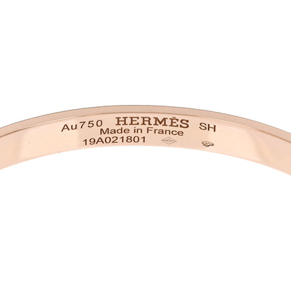 Hermes 18K Rose Gold Black Spinel PM Kelly Bracelet SH 3 of 4