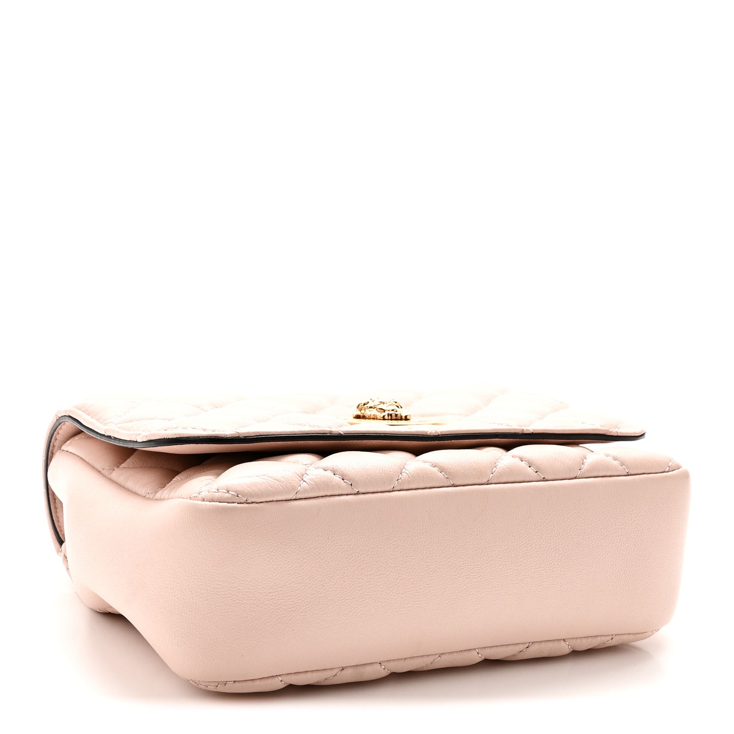 Nappa Quilted Small Medusa Chain Crossbody Light Pink