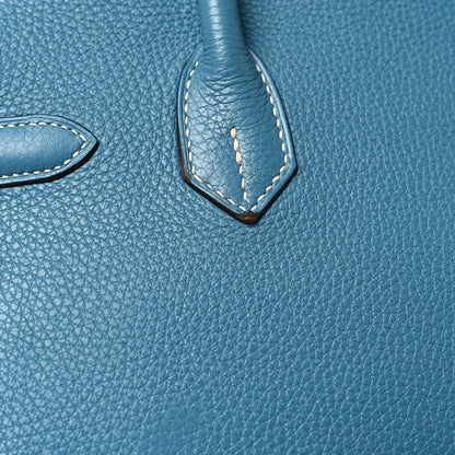 Hermes Togo Birkin 30 Blue Jean 15 of 15