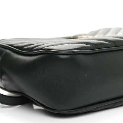 Saint Laurent Calfskin Matelasse Monogram Lou Camera Bag Sea Turquoise 9 of 13