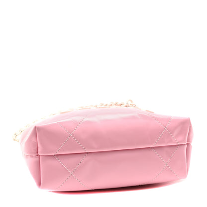 Chanel Patent Gradient Calfskin Quilted Mini Chanel 22 White Light Pink 4 of 11