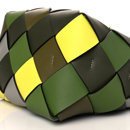 Loewe Calfskin Small Woven Basket Surplus Bag Green 10 of 10