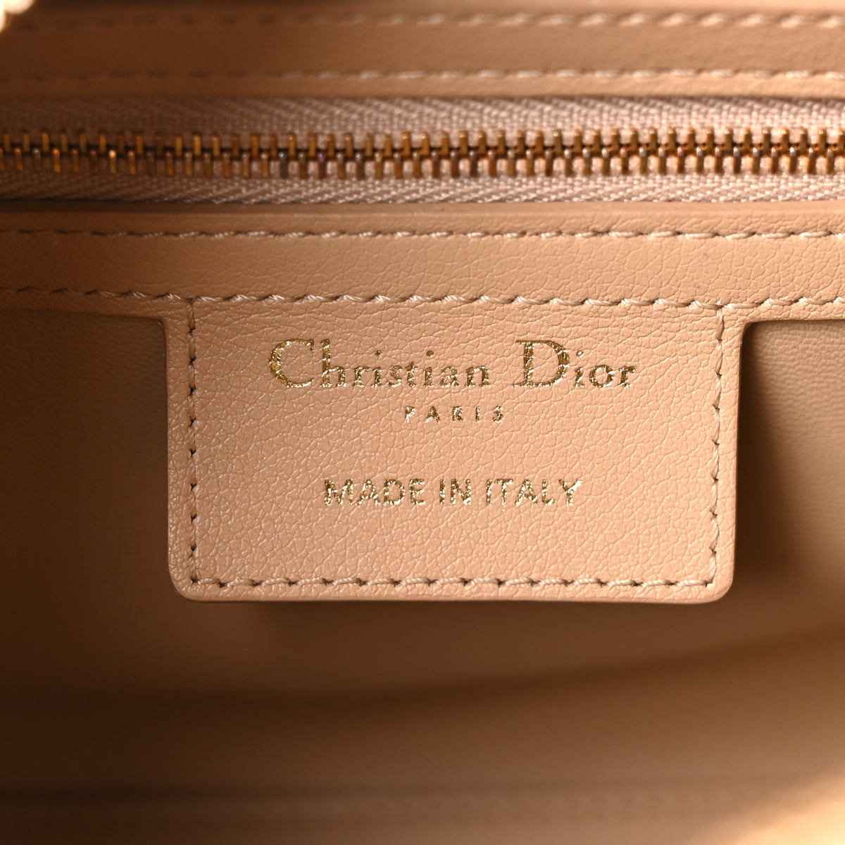 Christian Dior Calfskin Macrocannage Groove 20 Bag Biscuit 6 of 11