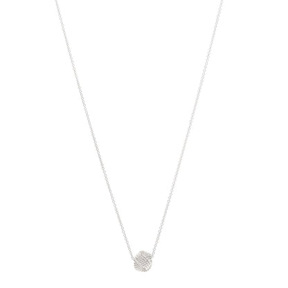 Tiffany Sterling Silver Twist Knot Pendant Necklace 1 of 5