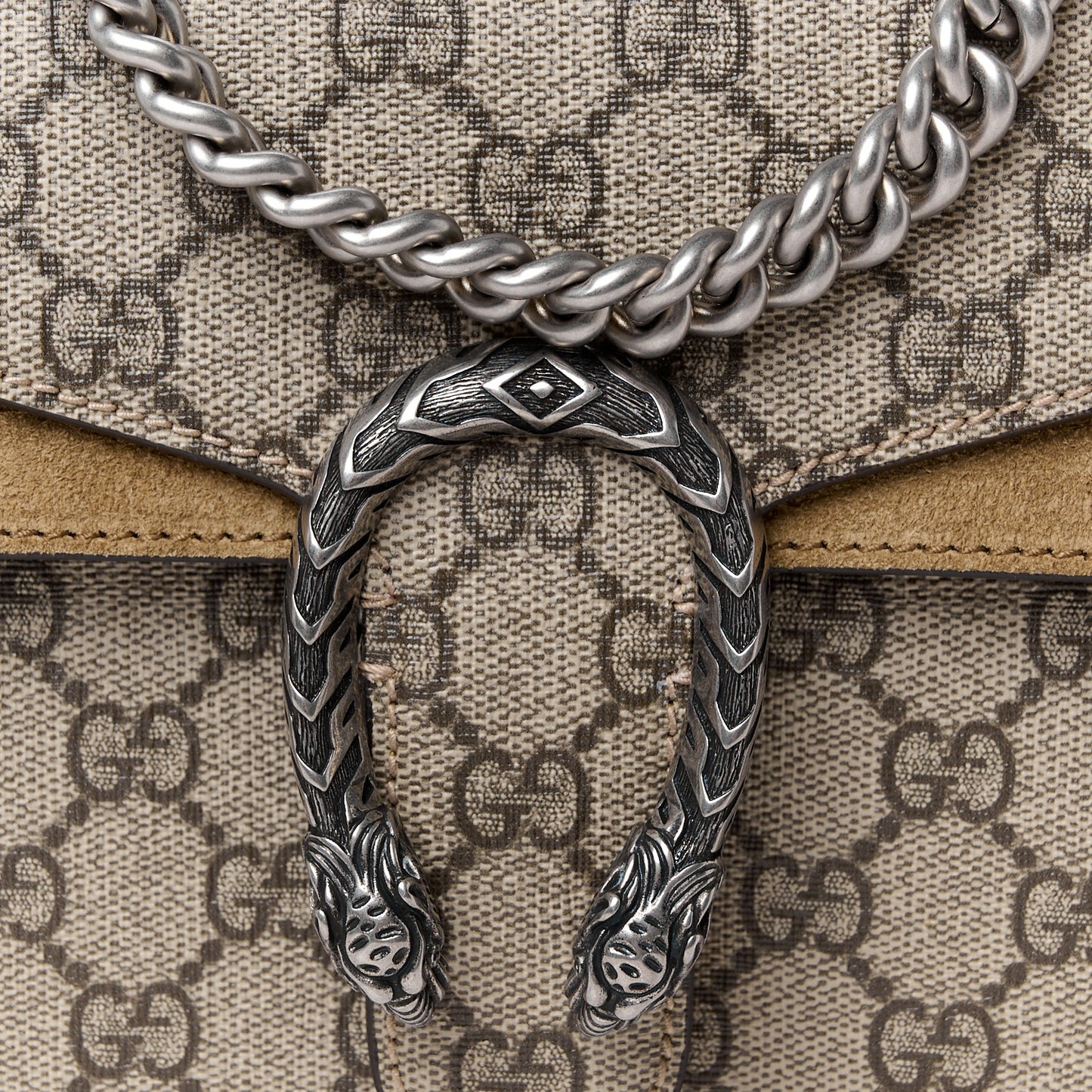 GG Supreme Monogram Mini Dionysus Shoulder Bag Taupe