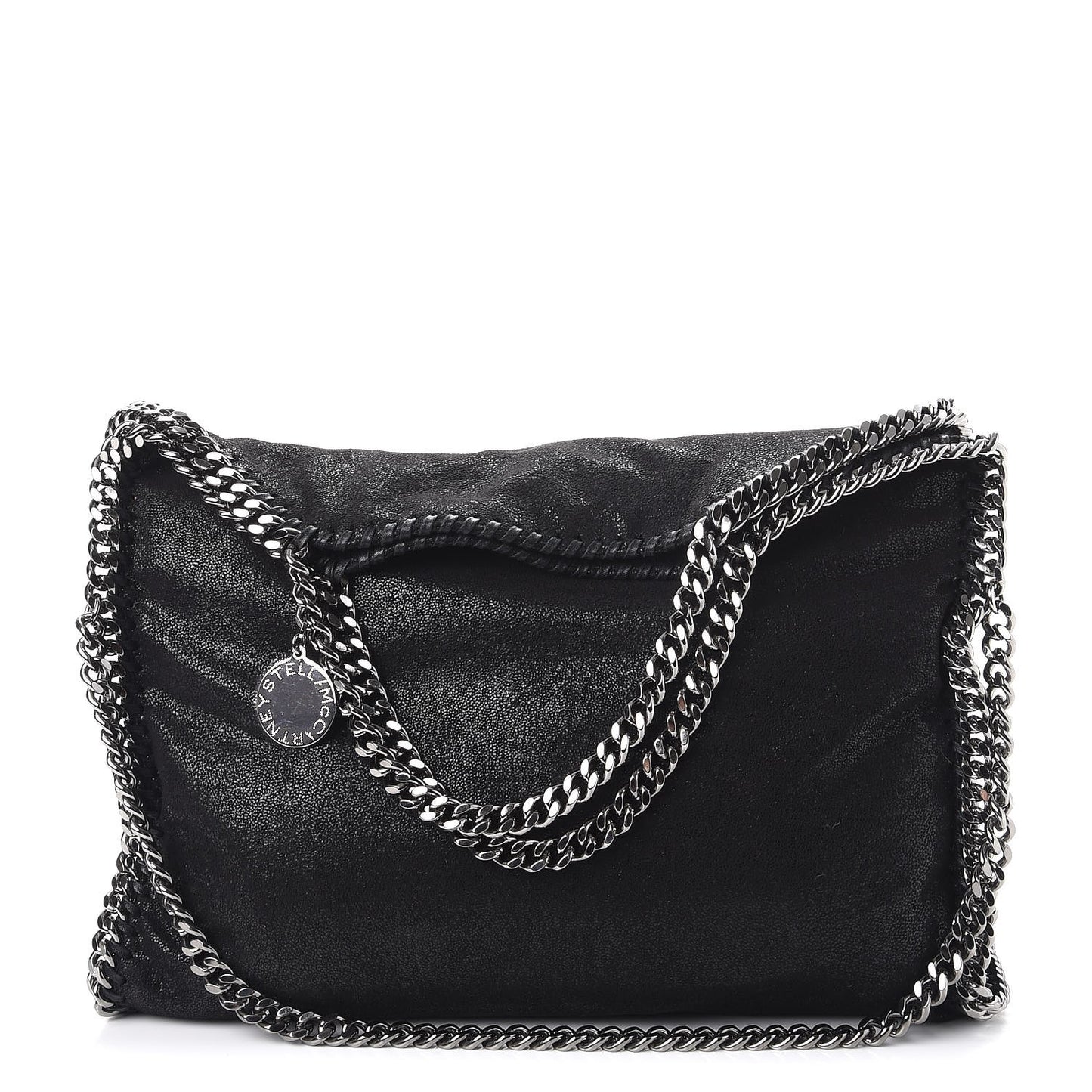 Shaggy Deer Falabella Fold Over Tote Black