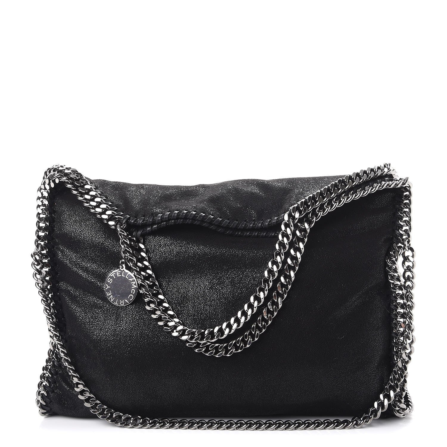 Stella McCartney Shaggy Deer Falabella Fold Over Tote Black 1 of 8