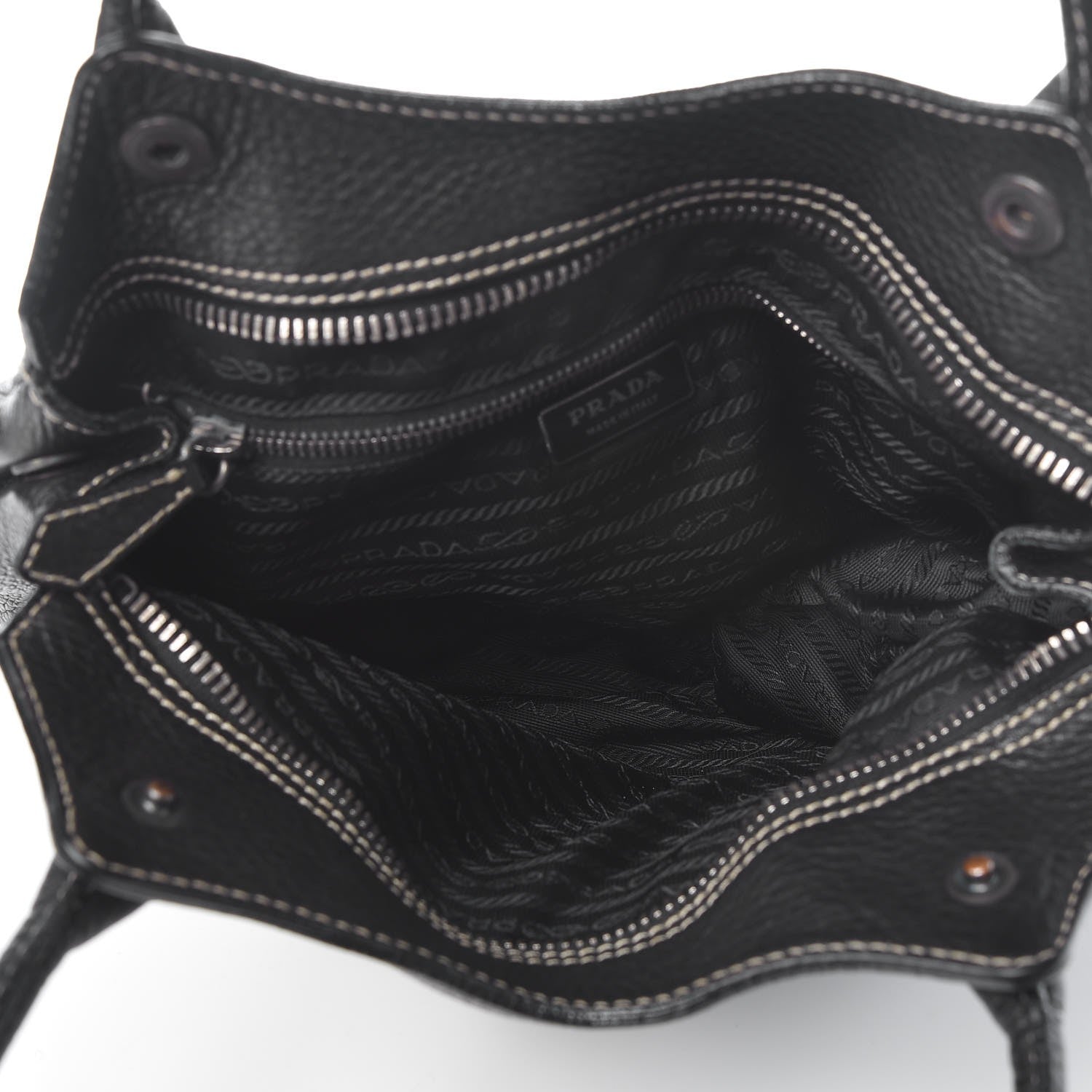 Prada Vitello Daino Hobo Black 5 of 12