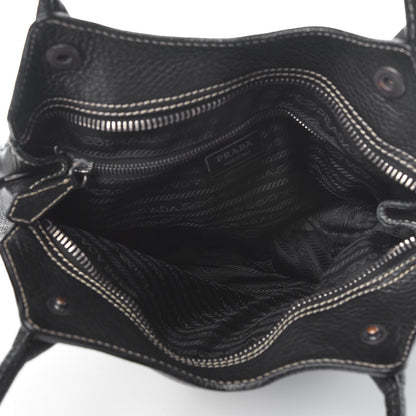 Prada Vitello Daino Hobo Black 5 of 12