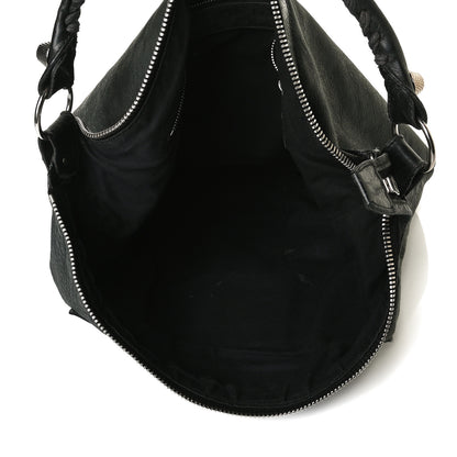 Balenciaga Chevre Giant 21 Silver Hardware Day Hobo Black 4 of 27
