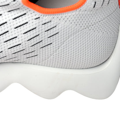 Hermes Technical Canvas Goatskin Eclair Sneakers 42 White 11 of 12