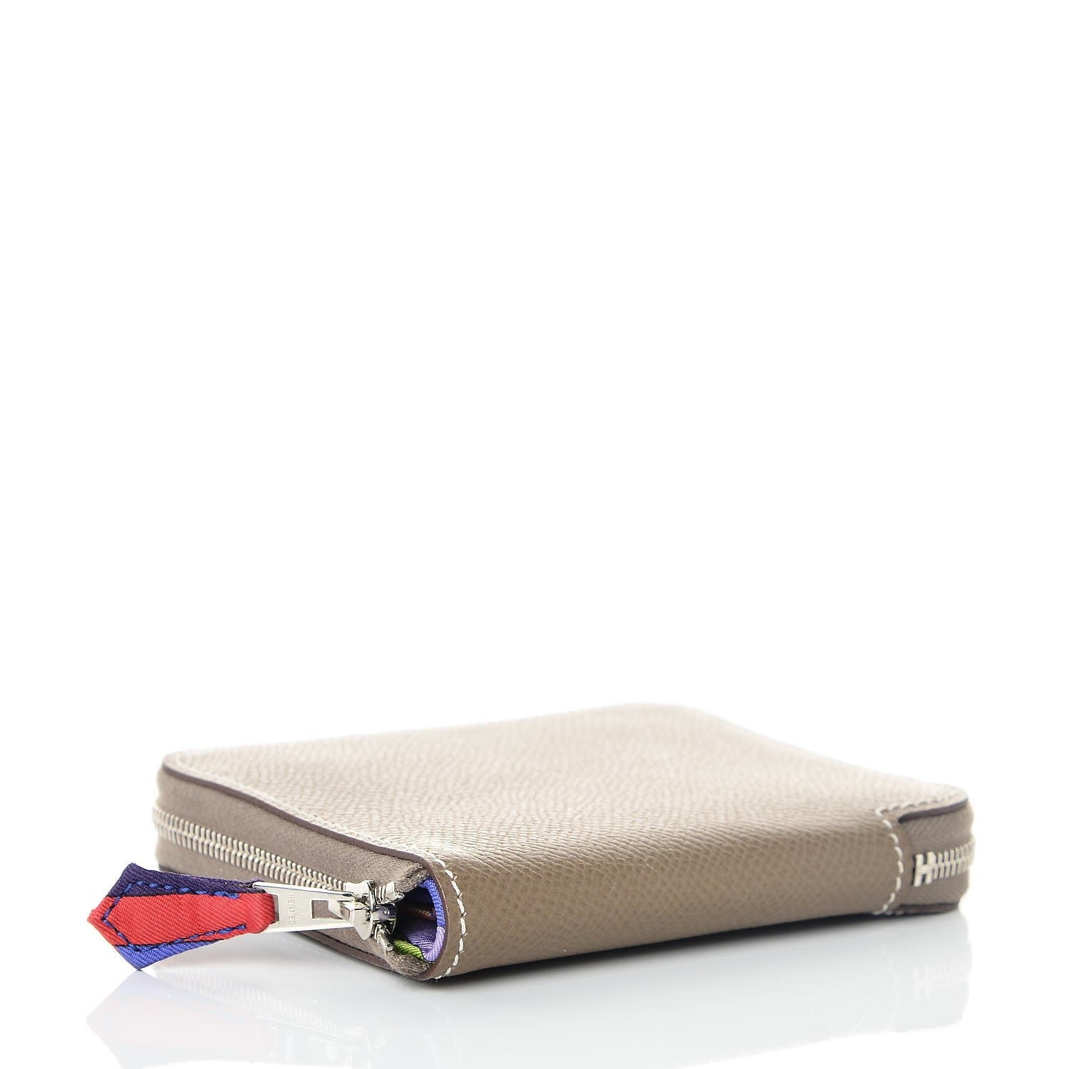 Hermes Epsom Silk'in Compact Wallet Etoupe 4 of 8