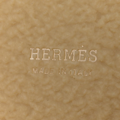 Hermes Velvet Womens Follow Low Boots 39 Brun Fume 8 of 12