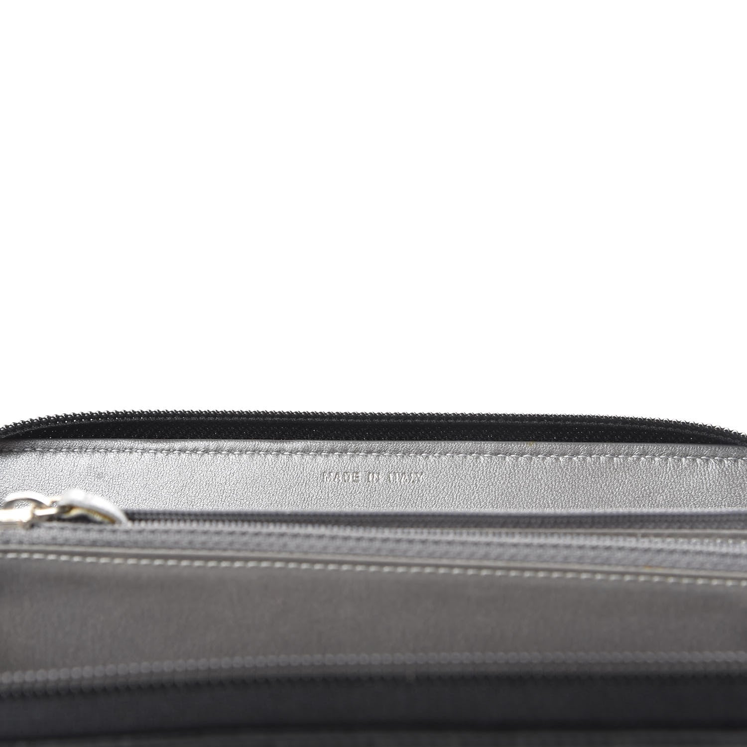 Chanel Lambskin Camellia Embossed Large Zip Around Gusset Wallet Black 7 of 8