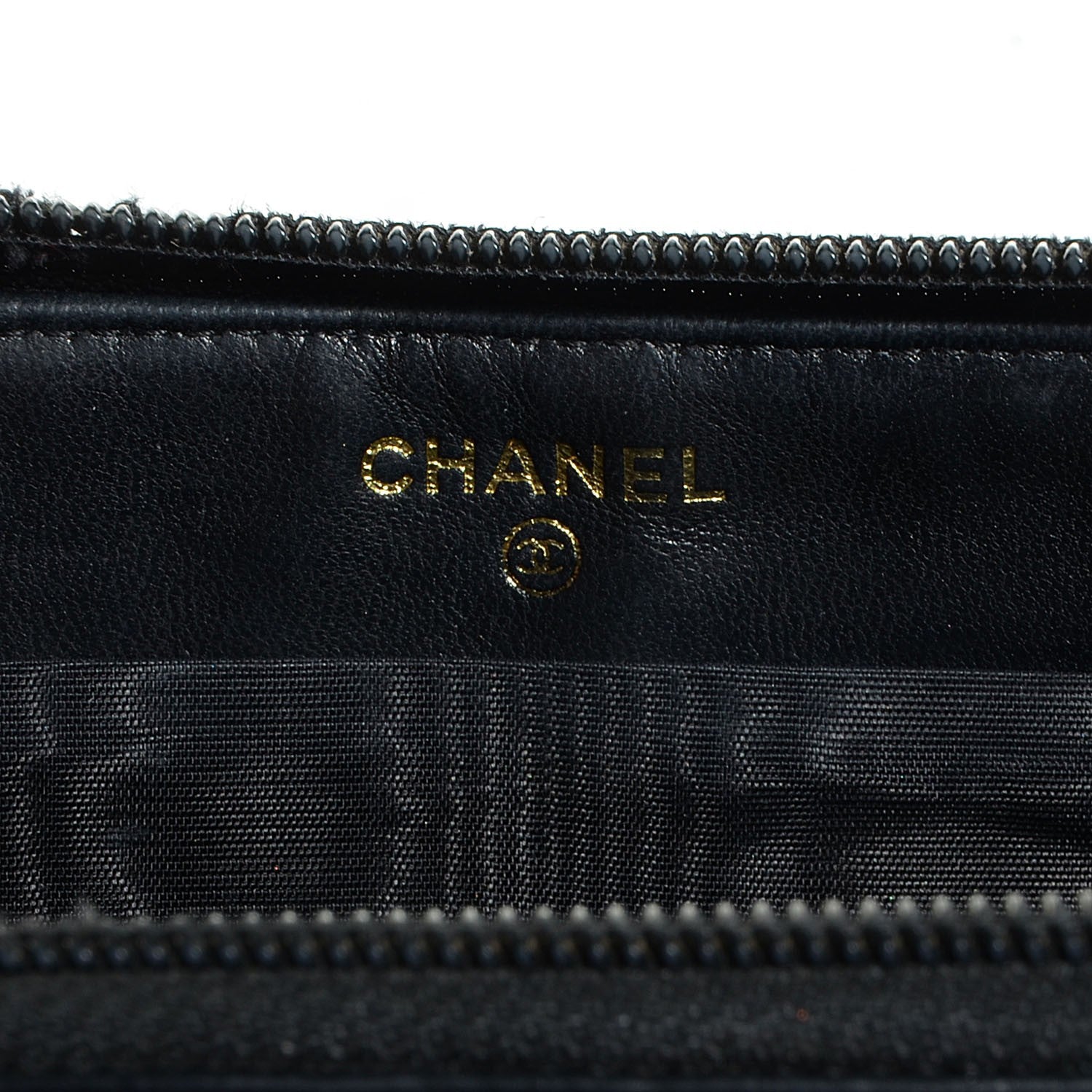 Chanel Caviar CC Zip Around Wallet Black 8 of 9