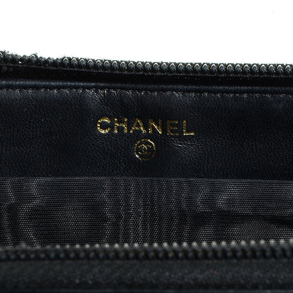 Chanel Caviar CC Zip Around Wallet Black 8 of 9