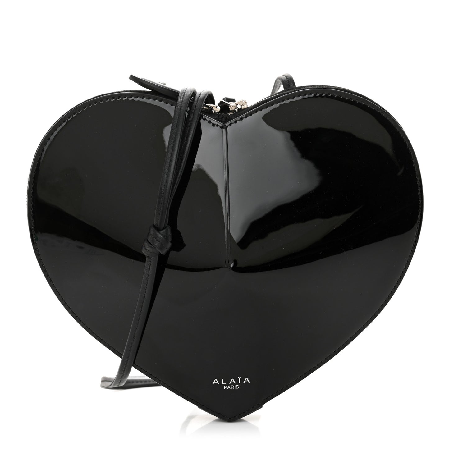 Patent Calfskin Le Coeur Bag Black