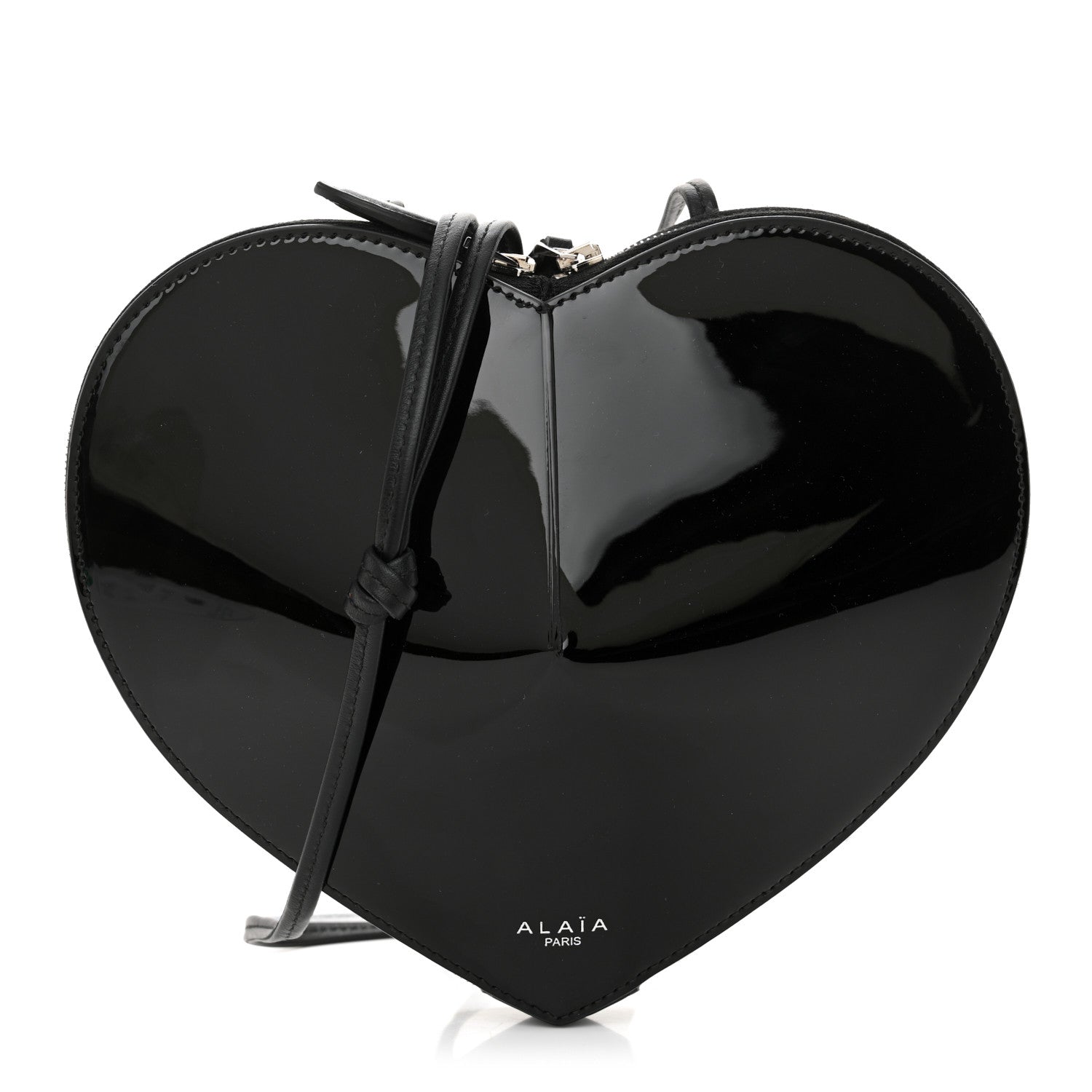 Alaia Patent Calfskin Le Coeur Bag Black 1 of 11