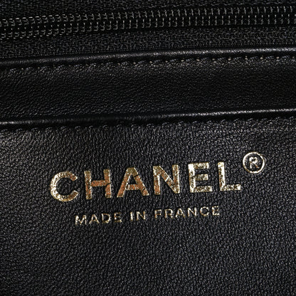 Chanel Lambskin Quilted Top Handle East West Flap Black 6 of 11