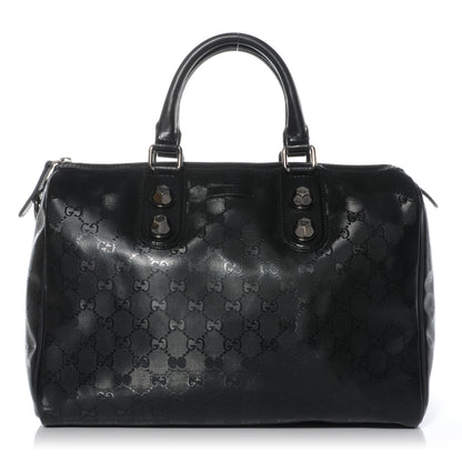 Gucci Imprime Monogram Medium Joy Stud Boston Black 1 of 9